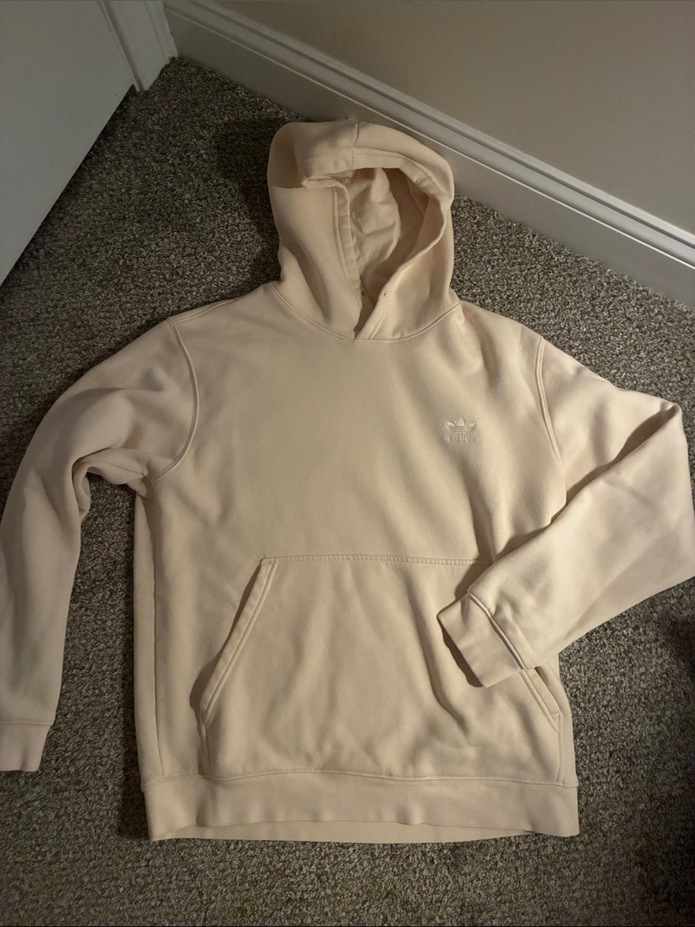 adidas Men’s Cream Hoodie Pullover